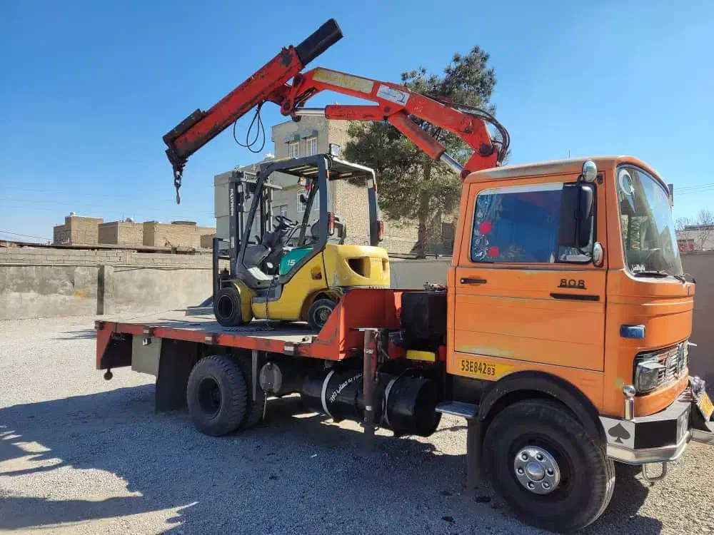 خاور جرثقیل 3 تن و لفتراک|خدمات حمل و نقل|زرقان, |دیوار