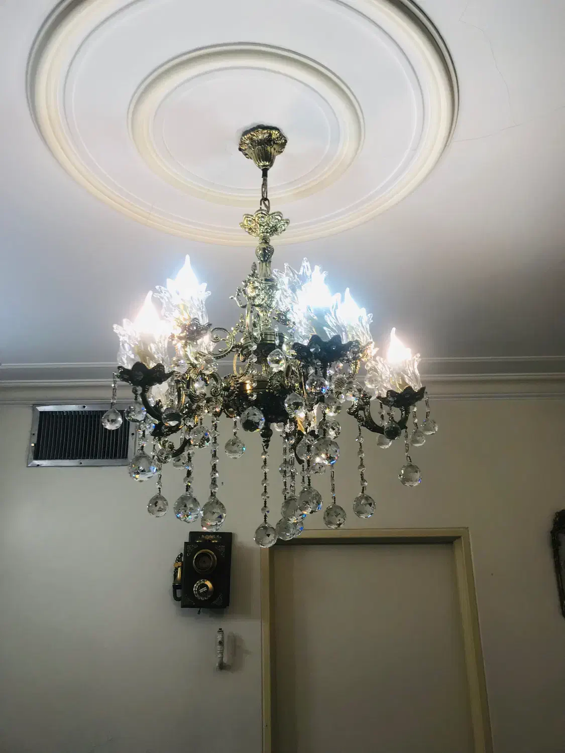 دو عدد لوستر برنج|لوستر و چراغ آویز|تهران, منیریه|دیوار