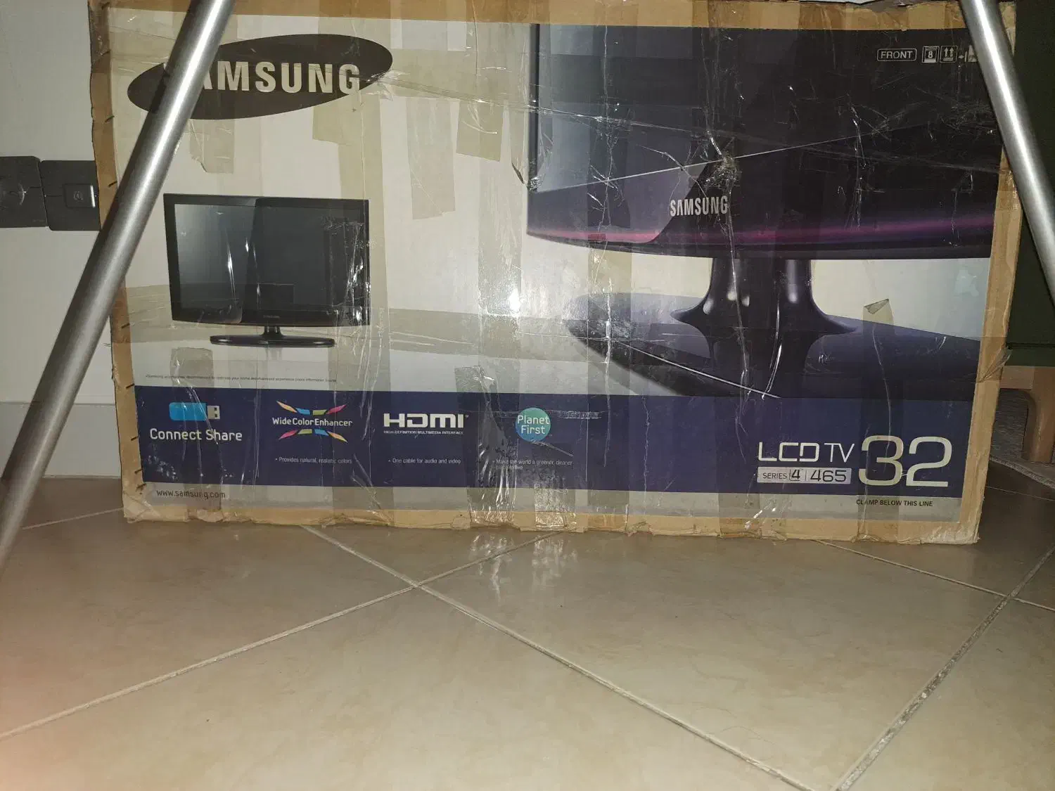 تلویزیون ال سی دی ۳۲ سامسونگ‌ اصلی|تلویزیون و پروژکتور|تهران, تسلیحات|دیوار