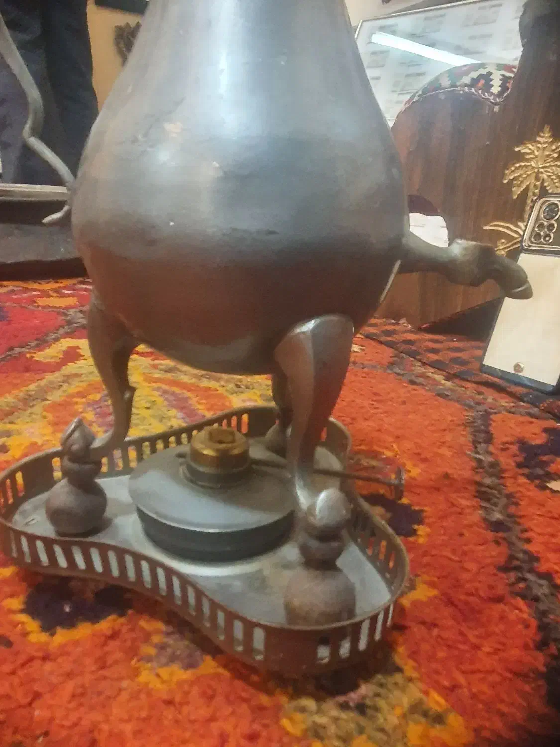 سماور آنتیک|کلکسیون اشیاء عتیقه|حمیدیه, |دیوار