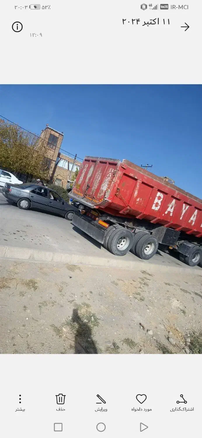 تریلی کمپرسی دومحور جفت جک|خودرو سنگین|نیشابور, ریوند|دیوار