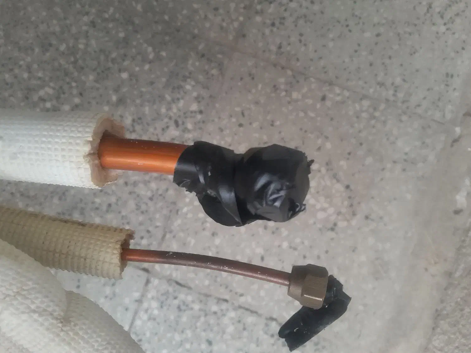 لوله مسی نو - ۱۰متری -با عایق جهت انواع اسپیلت|کولر گازی و فن‌کوئل|شیراز, هفت تنان|دیوار