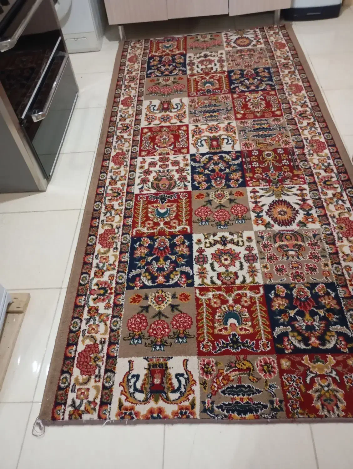 گلیم فرش اشپزخانه|گلیم، جاجیم، گبه|کرمانشاه, |دیوار