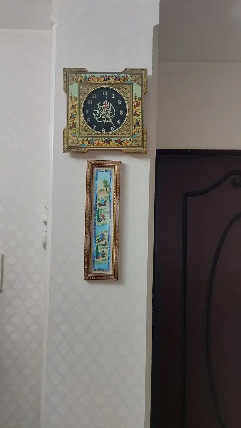ساعت دیواری معرق شده|ساعت دیواری و تزئینی|ری, صفاییه (چشمه علی)|دیوار