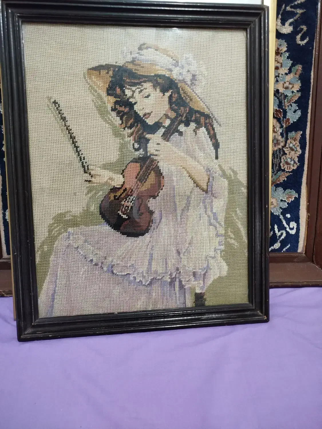 تابلو فرش پنج تن آل عبا و دوتا تابلو گوبلن|تابلو فرش|فردیس, نگارستان|دیوار