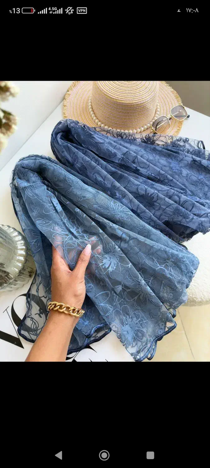 شال گلبرگ با تور وارداتی|لباس|زرین دشت (همدان), |دیوار