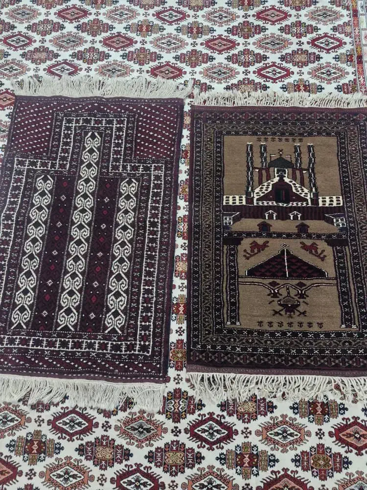 فروش جانماری(نمازلبق )دستباف ترکمنی نو|فرش|بندر ترکمن, |دیوار