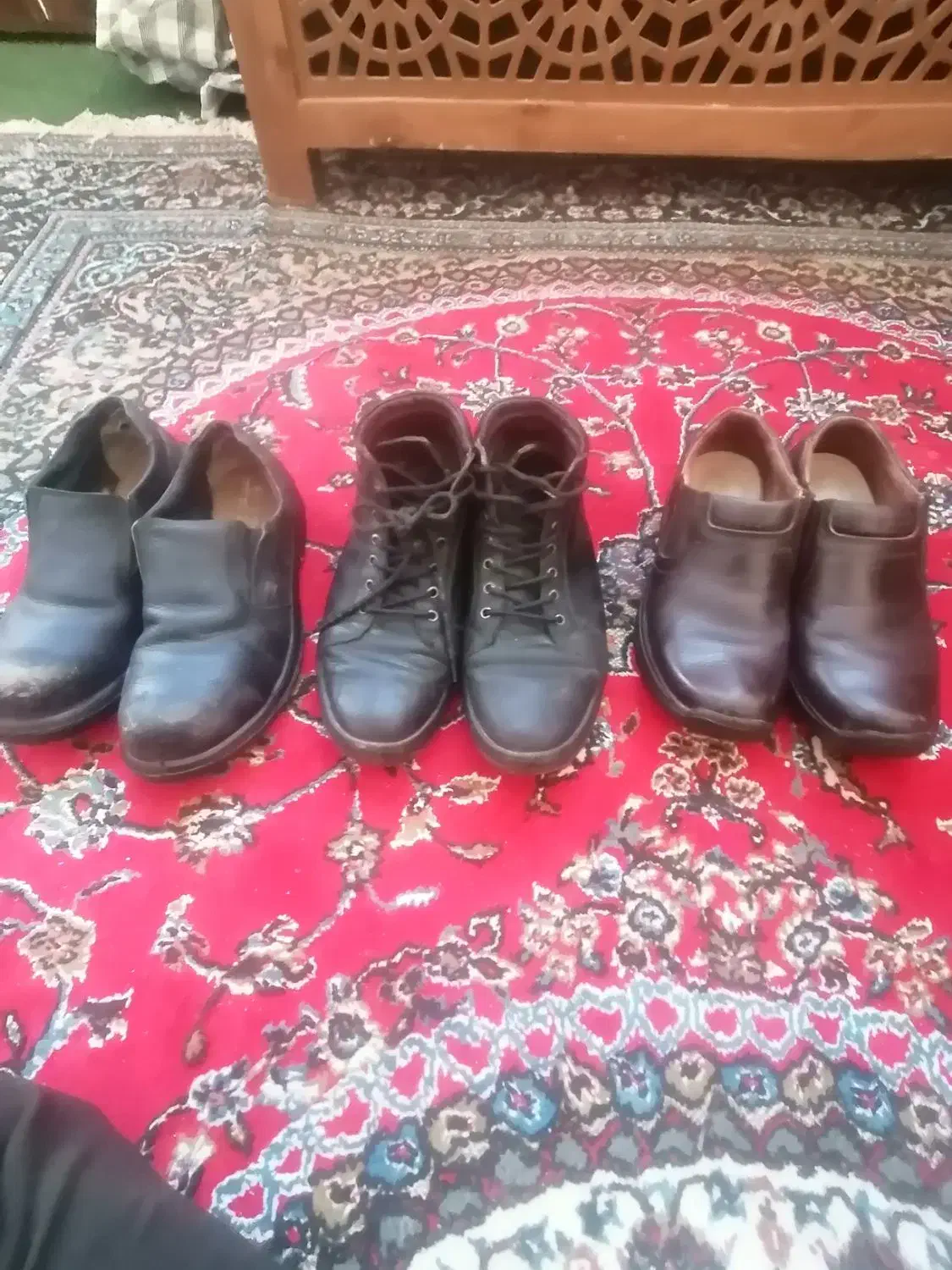 کفش نیم بوت چرم طبیعی و کفش ایمنی و پافر دورو|کیف، کفش، کمربند|اصفهان, مرداویج|دیوار