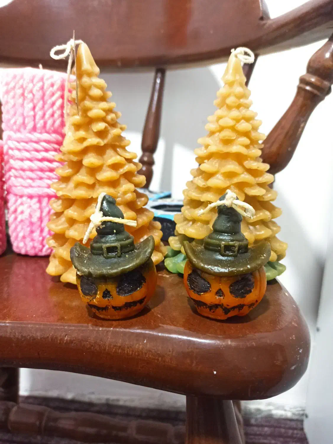 شمع هالووین و جا شمعی|صنایع دستی و سایر لوازم تزئینی|کوهدشت, |دیوار