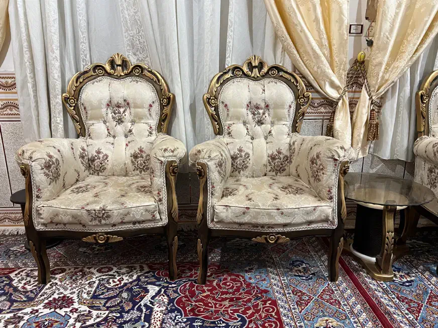 سرویس کامل مبل سلطنتی ۹ نفره|مبلمان خانگی و میز عسلی|شاهرود, |دیوار