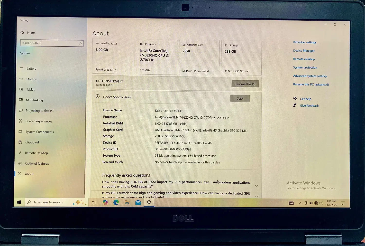 لپ تاپ dell precision 3510|رایانه همراه|اسلام‌شهر, مطهری|دیوار