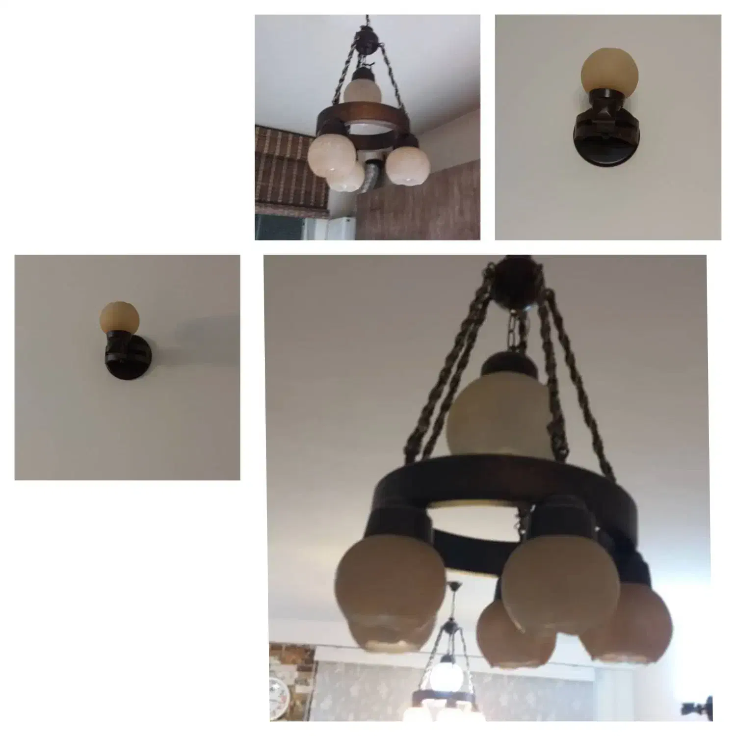 لوستر و چراغ دیواری کلاسیک|لوستر و چراغ آویز|تهران, دبستان|دیوار