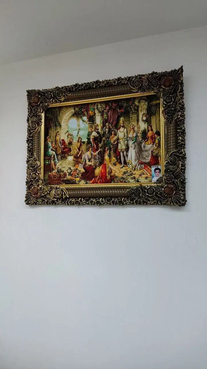 تابلو تاج گذاری حضرت سلیمان|تابلو فرش|همدان, |دیوار