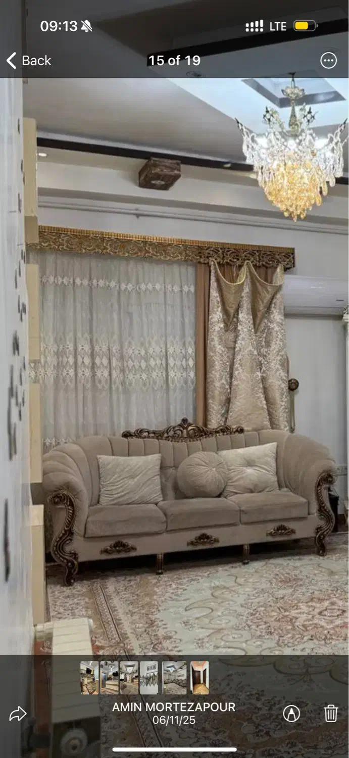 پرده ابعاد دومتر|پرده، رانر، رومیزی|رشت, پسیخان|دیوار