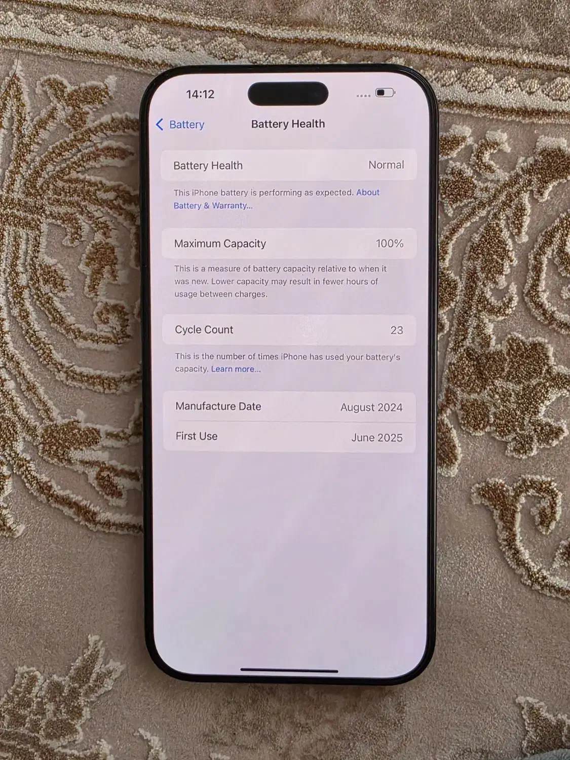 iphone 16 pro max zaa 256|موبایل|مشهد, پروین اعتصامی|دیوار