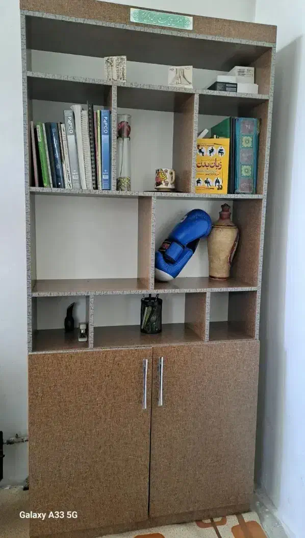 کتاب خانه چوب اصل|کتابخانه، شلف، قفسه‌های دیواری|نظرآباد, نظرآباد|دیوار