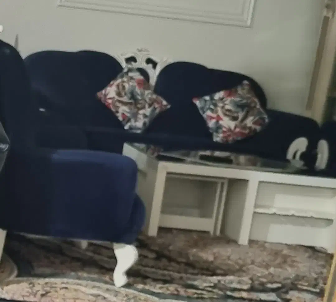 مبل ۷نفره پارچه ای رنگ سفید|مبلمان خانگی و میز عسلی|دشتابی, |دیوار