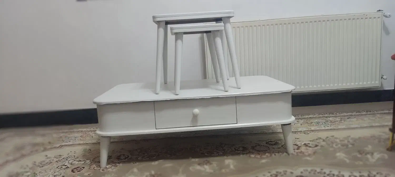 جلو مبل کلاسیک سفید|مبلمان خانگی و میز عسلی|بوکان, |دیوار