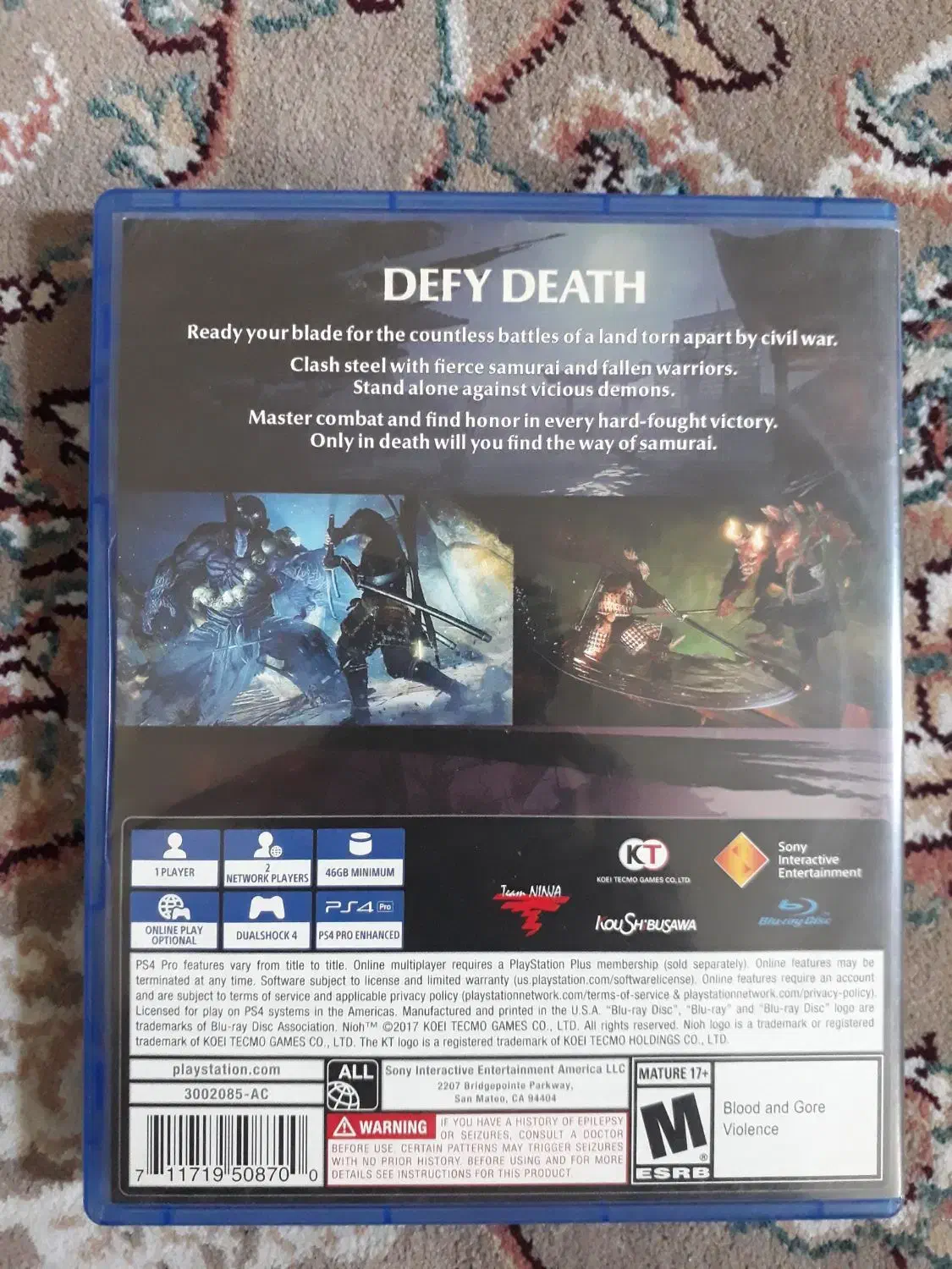 بازی nioh برای ps4 و ps5|کنسول، بازی ویدئویی و آنلاین|تهران, سلسبیل جنوبی|دیوار