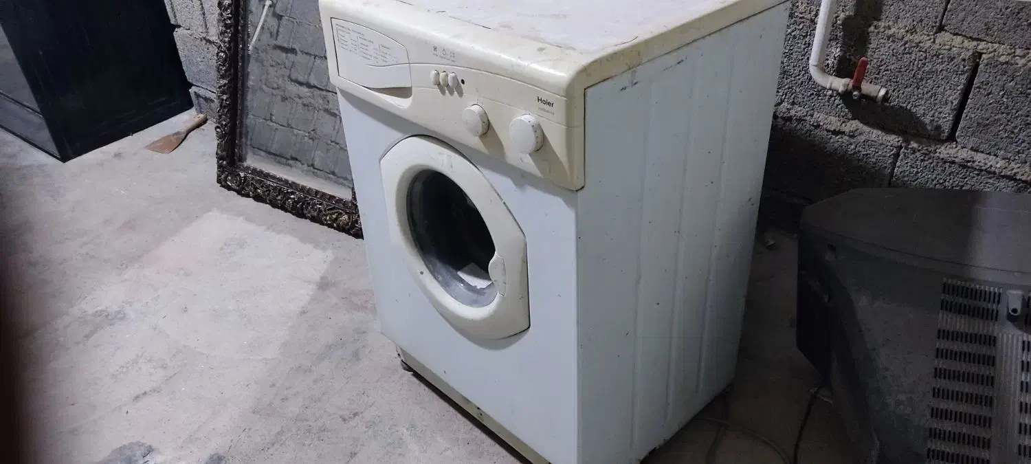 لباسشویی دست دوم هایر قیمت مناسب|ماشین لباسشویی و خشککن لباس|برازجان, |دیوار