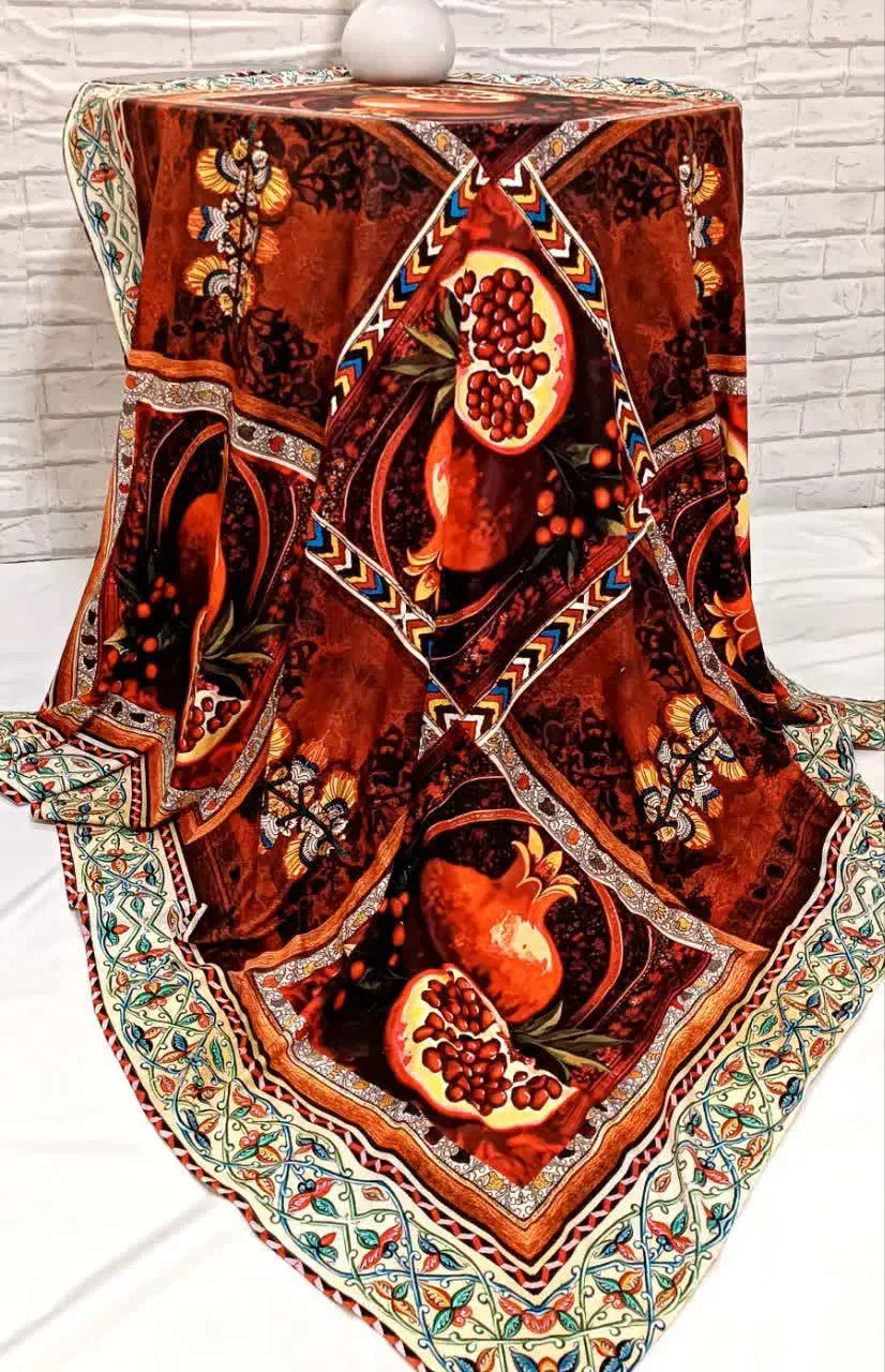 رومیزی یلدا انار فقط عمده|پرده، رانر، رومیزی|رشت, بازار|دیوار