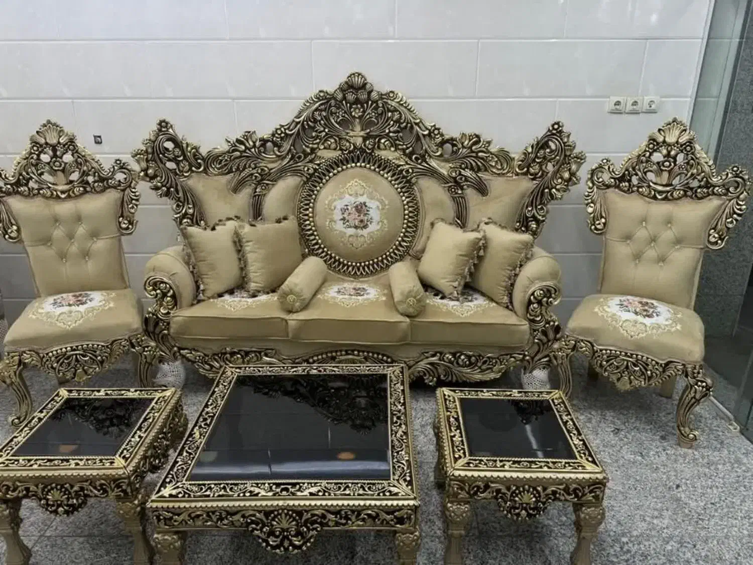 کد۰۴/مدل خورشید/مبل راحتی /سرویس چوب/|مبلمان خانگی و میز عسلی|نجفآباد, صالح آباد|دیوار