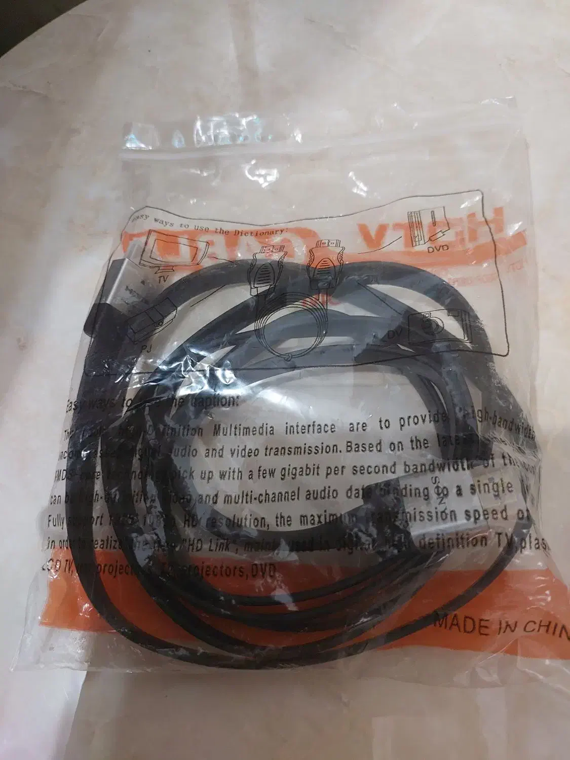 کابل تلویزیون سالم سه متری فقط ۱۵۰ تومن|تلویزیون و پروژکتور|خرمشهر, |دیوار