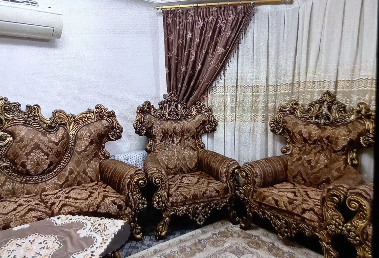 مبل نه نفره استیل|مبلمان خانگی و میز عسلی|آستانه اشرفیه, |دیوار