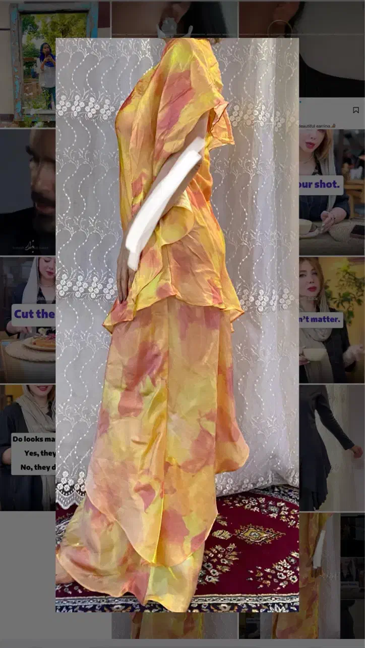 لباس زنانه|لباس|لاهیجان, شیشه گران|دیوار