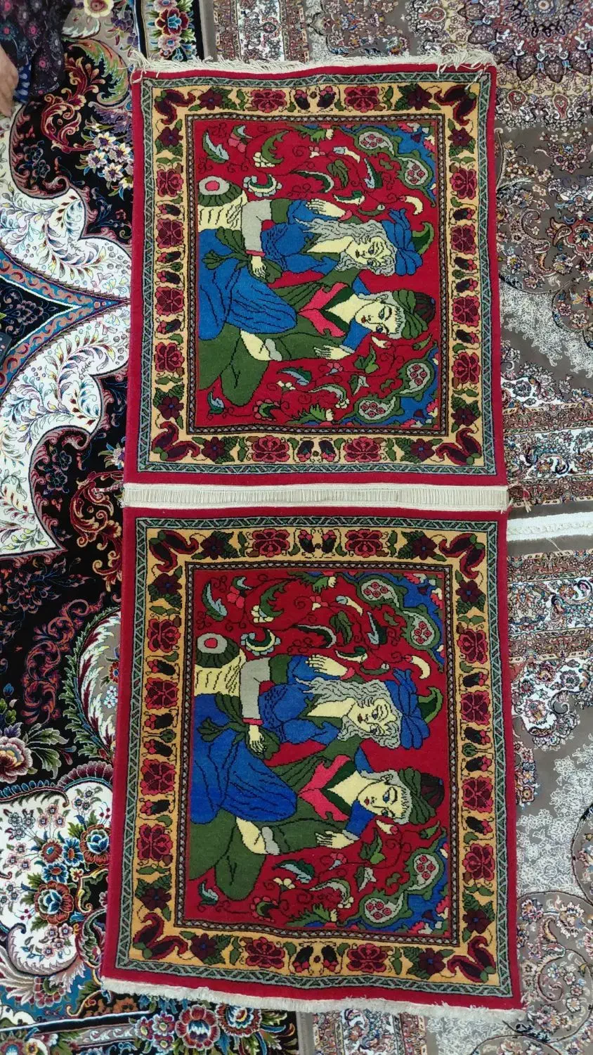 فرش دستبافت شیرین و فرهاد|فرش|اقبالیه, |دیوار