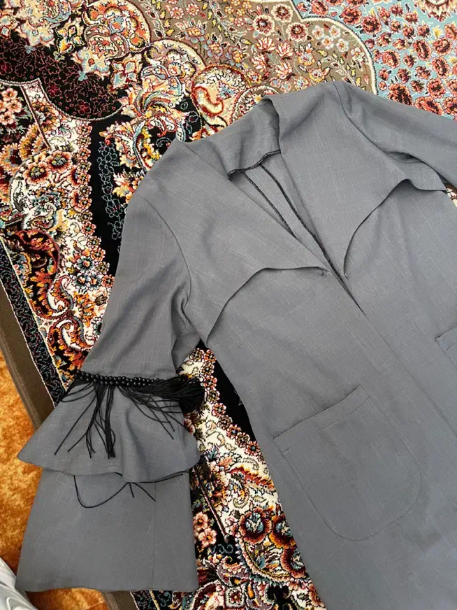 مانتو مجلسی طوسی سایز۴۲تا۴۴|لباس|ارومیه, |دیوار