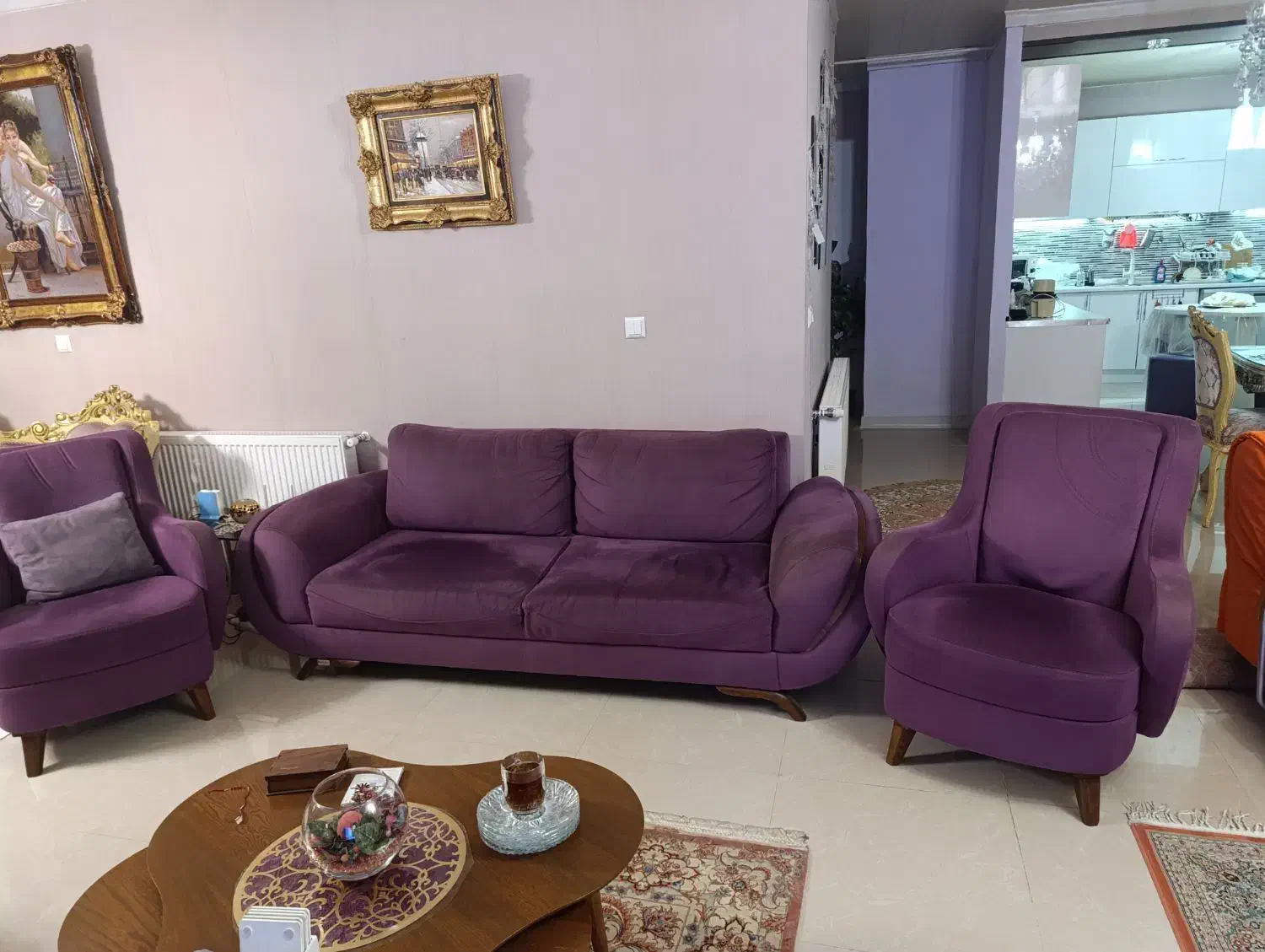 مبل نیم ست|مبلمان خانگی و میز عسلی|بندر انزلی, گلشن|دیوار