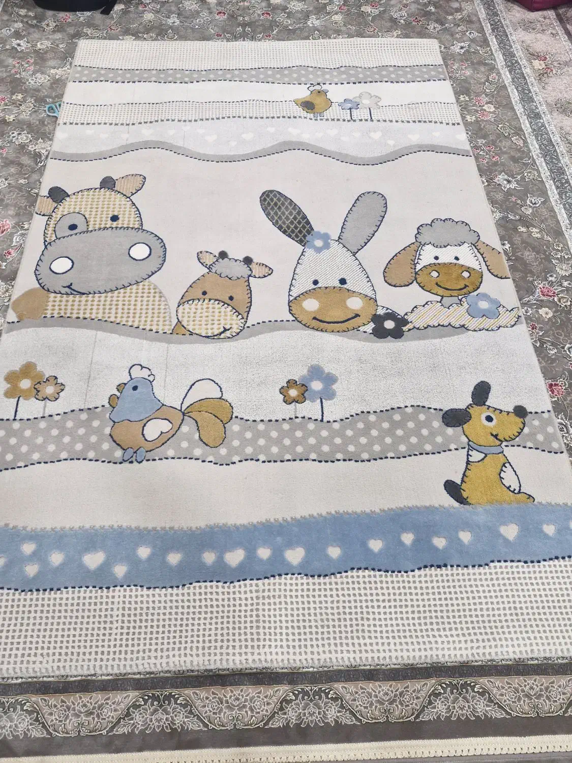 فرش ۴ متری کودک  در حد نو|فرش|تهران, بهمن یار|دیوار