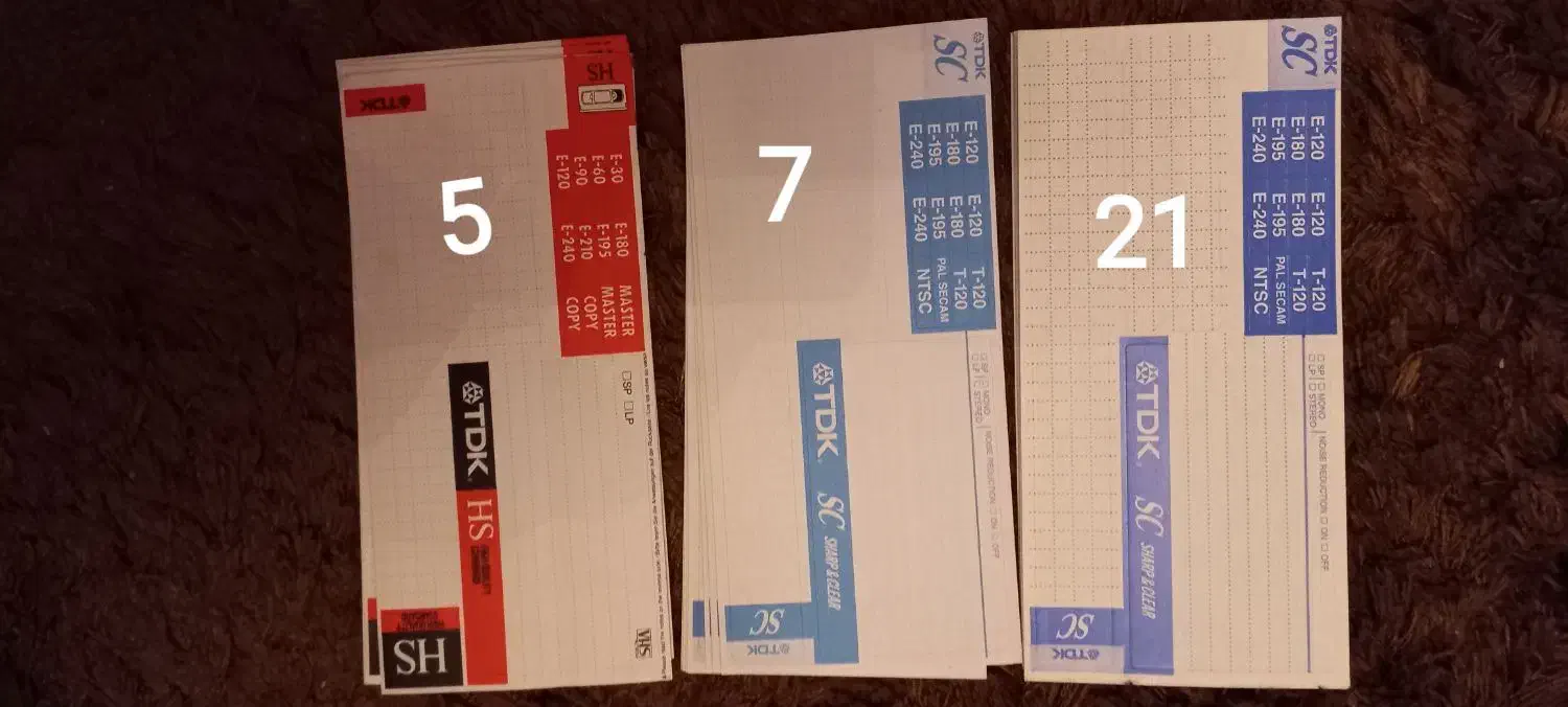 لیبل انواع نوار ویدئو|پخش‌کننده DVD و ویدیو|تهران, آهنگران (سراسیاب دولاب)|دیوار