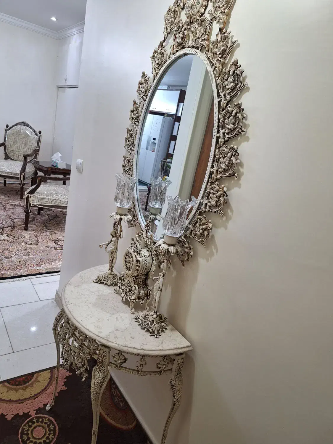 آیینه و شمعدان|آینه|تهران, مقدم|دیوار