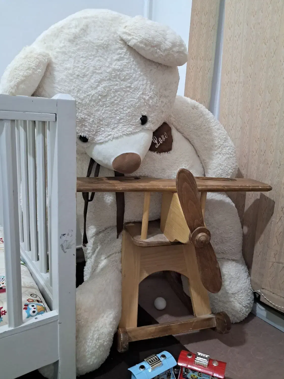 خرس تدی بزرگ  تمیز و نو|اسباب و اثاث بچه|شاهین‌شهر, مسکن مهر|دیوار