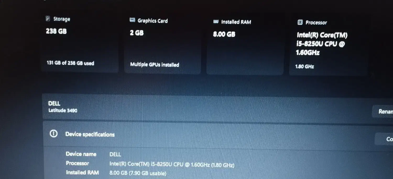 لپ تاپ دل مدل latitude 3490 گرافیک دار|رایانه همراه|گناباد, |دیوار