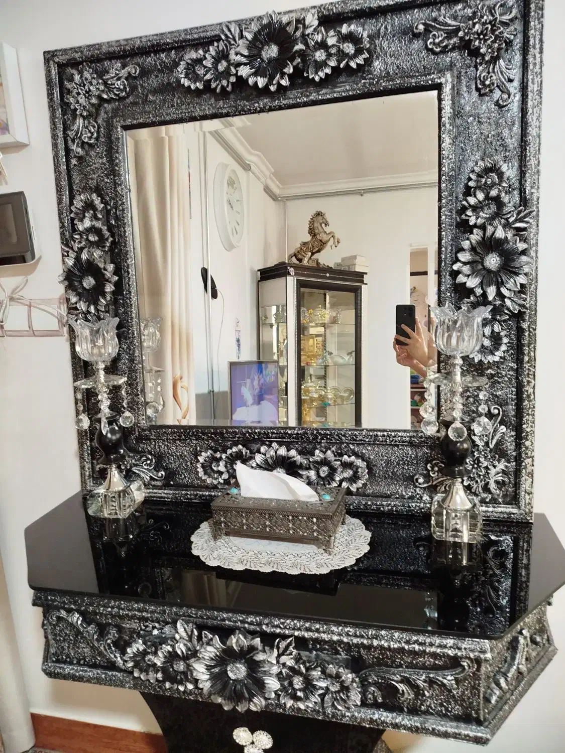 آیینه و شمعدان|صنایع دستی و سایر لوازم تزئینی|شاهرود, |دیوار