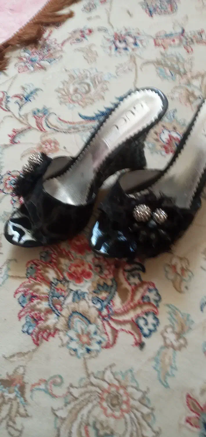 صندل روفرشی مشکی شیک س۳۸/۳۹|کیف، کفش، کمربند|فردیس, فردیس|دیوار