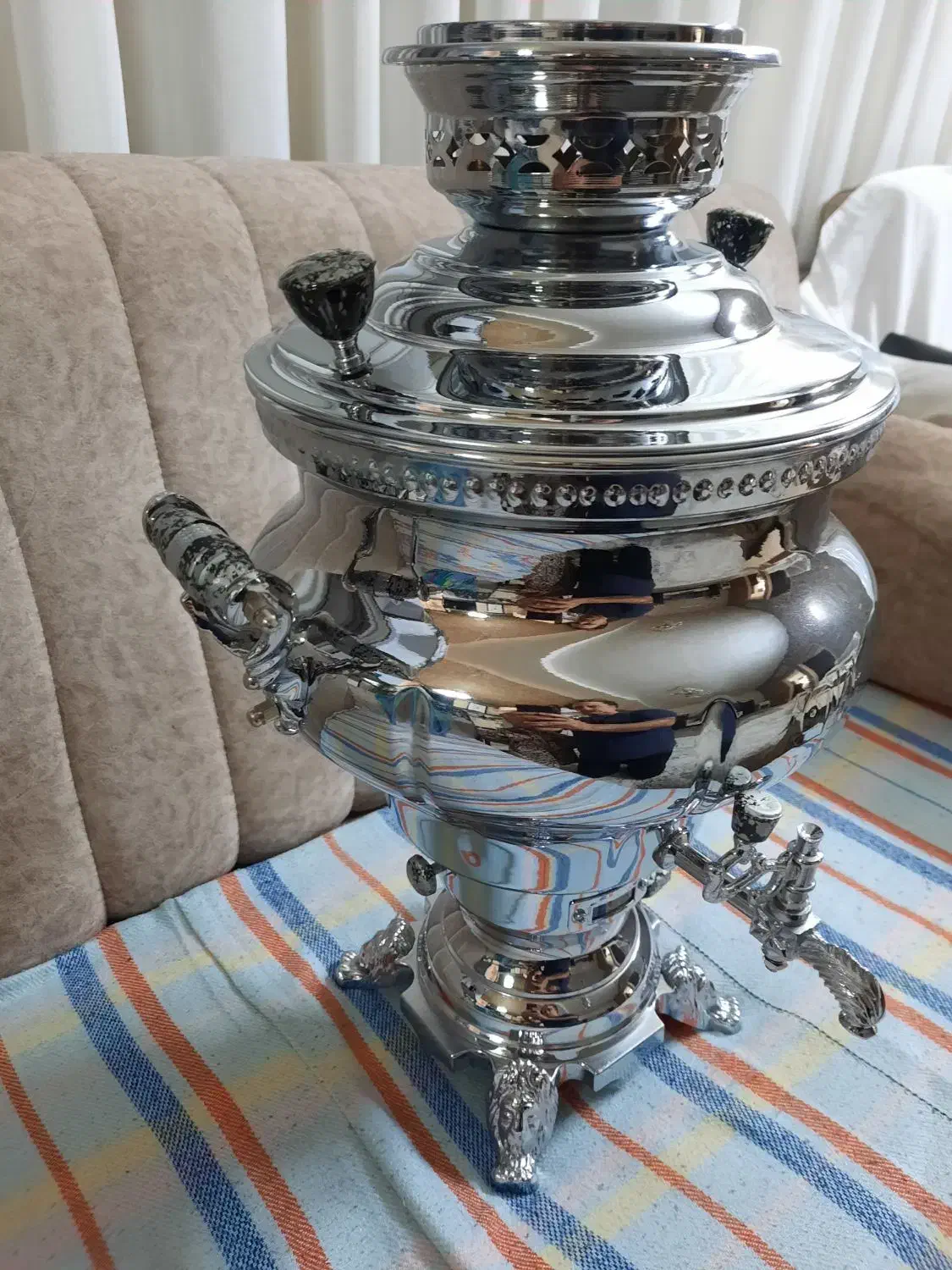 سماورپایه گازسوز۱۰لیتری نو|سماور، چایساز، قهوهساز|اسلامشهر, شهرک قائمیه|دیوار