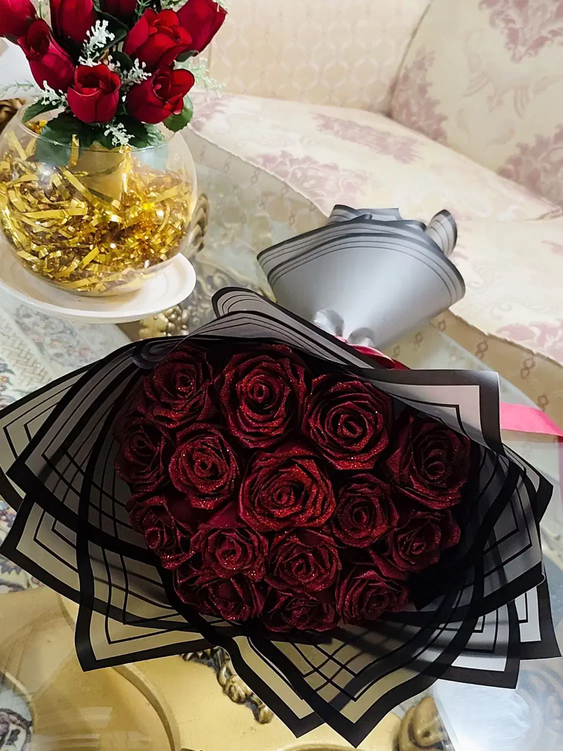 گل روبانی|گل مصنوعی|خوی, |دیوار