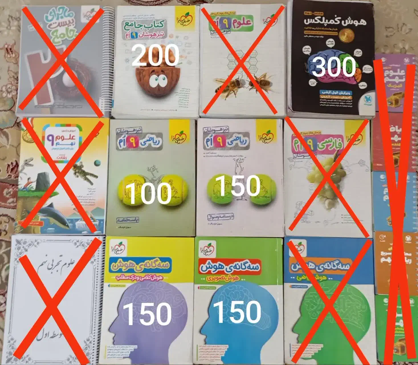 کتاب تست و کمک آموزشی تیزهوشان و نمونه نهم|کتاب و مجله آموزشی|قم, پردیسان|دیوار