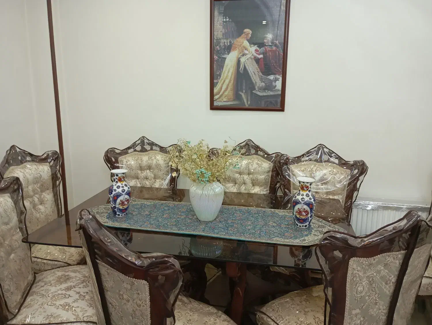 میز ناهار خوری استیل فندقی|میز و صندلی غذاخوری|تهران, زنجان جنوبی|دیوار