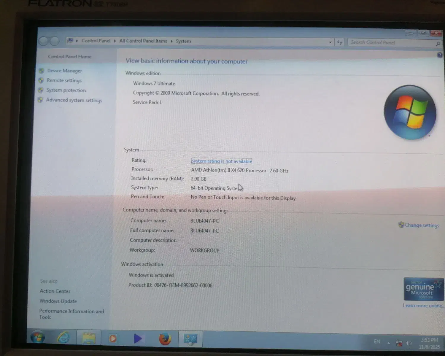 کامپیوتر کامل تمیز در حد نو|رایانه رومیزی|داران, |دیوار