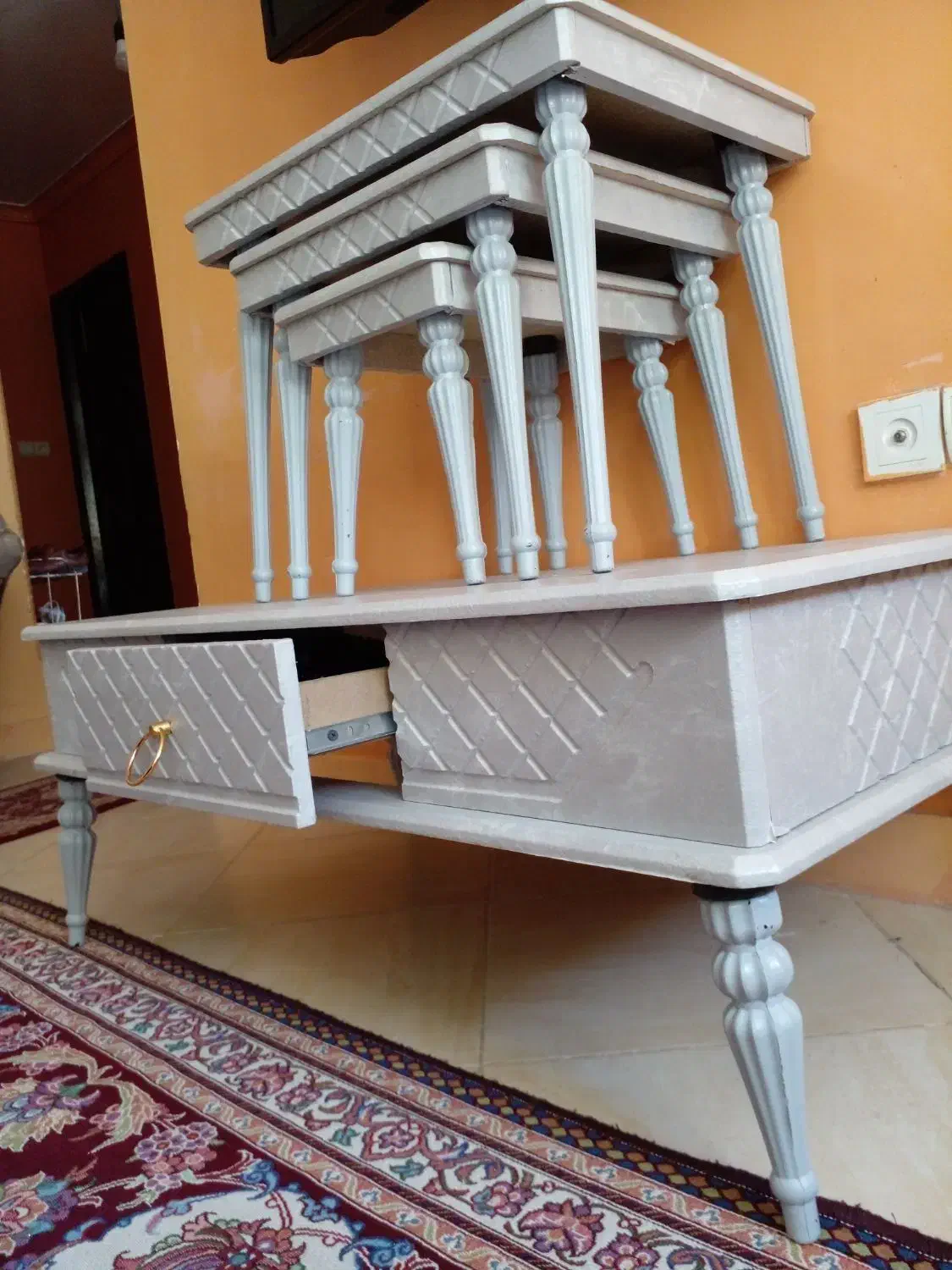 ۲ دست میز جلو مبلی و عسلی نو  آکبند|مبلمان خانگی و میز عسلی|بندرعباس, |دیوار