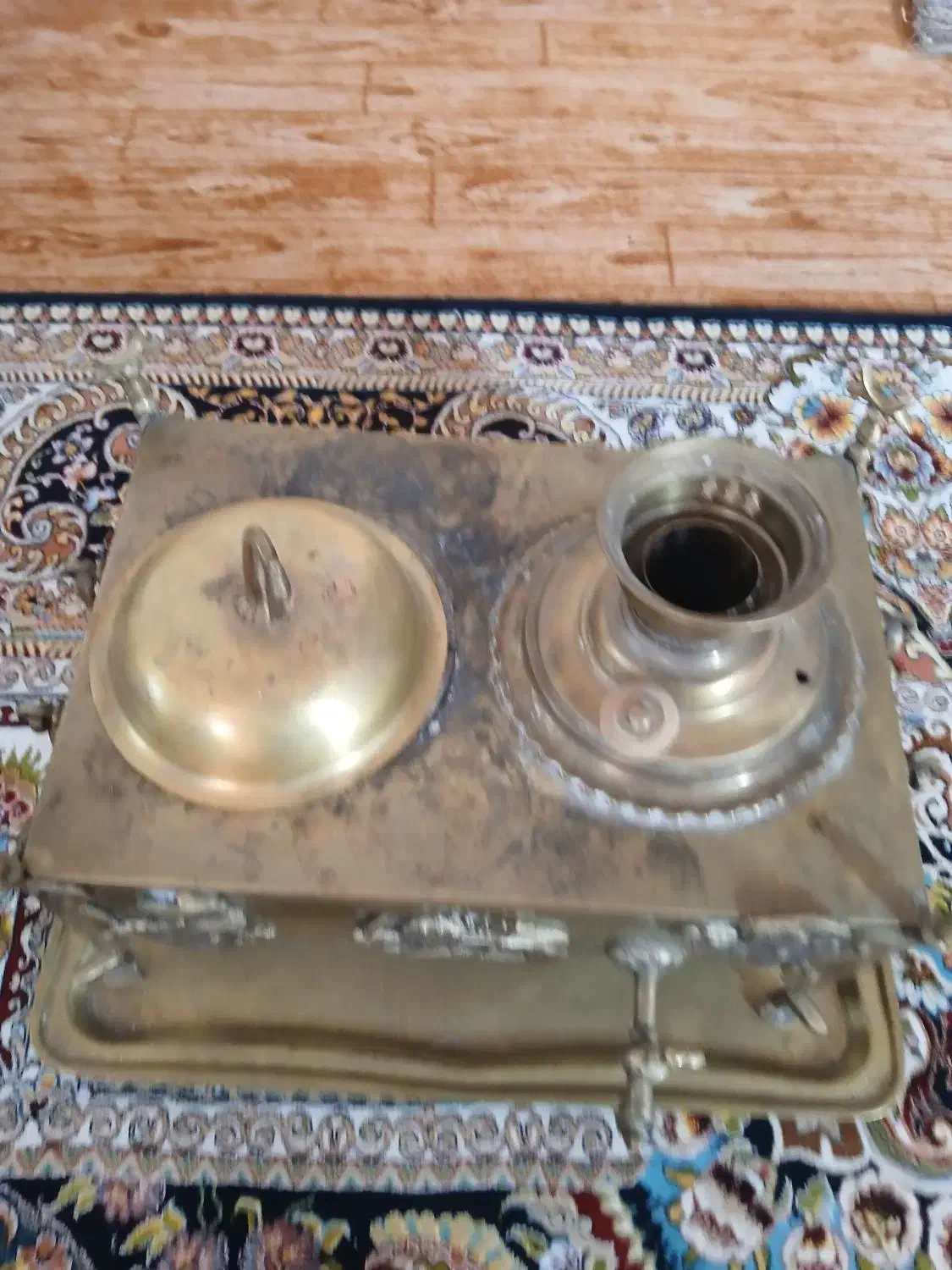 منقل سلطنتی زمان شاه برنجی|کلکسیون اشیاء عتیقه|یاسوج, |دیوار