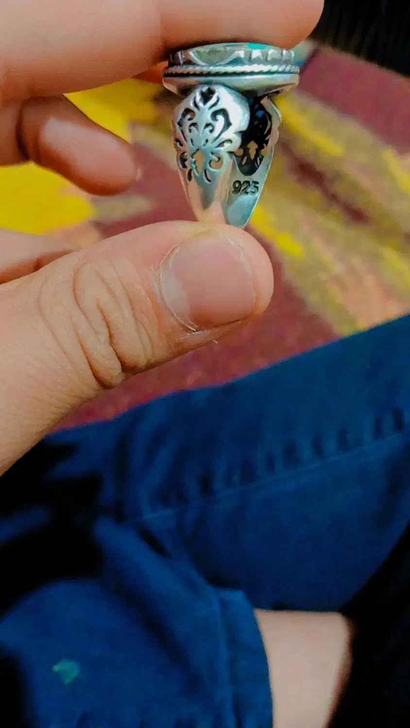 انگشتر نقره اصل|جواهرات|اهواز, حصیرآباد|دیوار