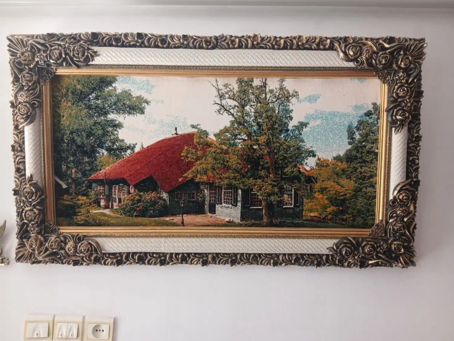 تابلوی منظره و وان یکاد|تابلو فرش|زنجان, |دیوار