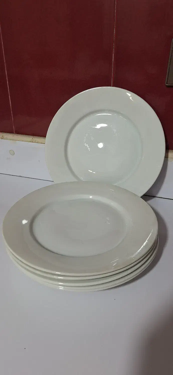 یک دست ۶ تایی بشقاب چینی تخت|ظروف سرو و پذیرایی|ساری, |دیوار