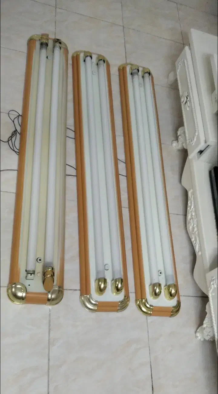 مهتابی دوقلو طرح چوب|لامپ و چراغ|ری, دیلمان|دیوار